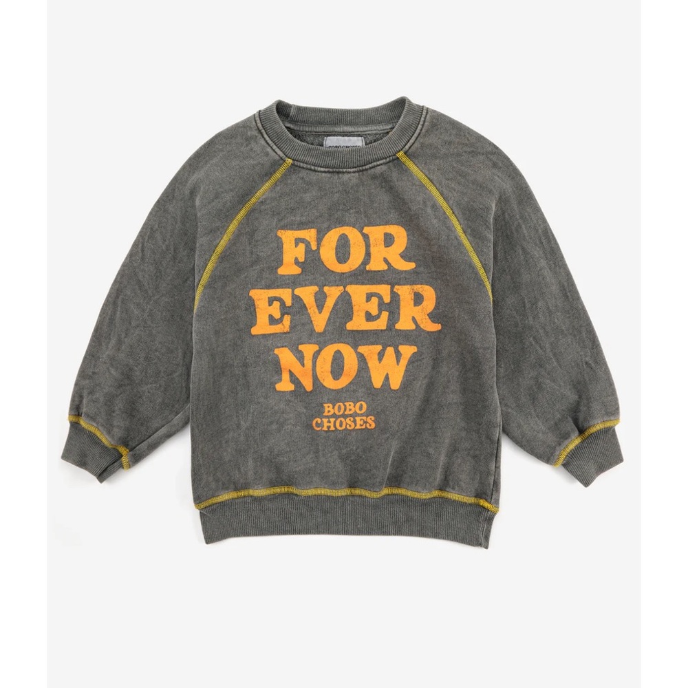 Bobo Choses 'FOR EVER NOW' Organic Cotton Sweatshirt - Size 8-9Y
